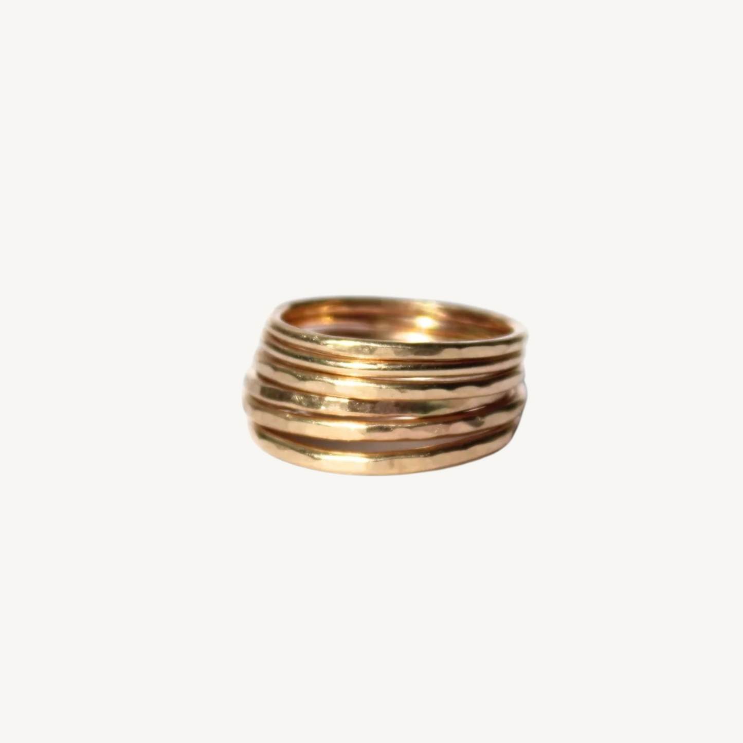 Hammered Stacking Rings