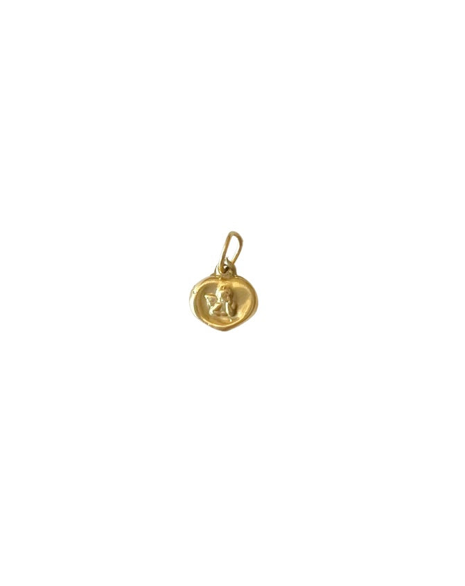 18kt Cherub charm