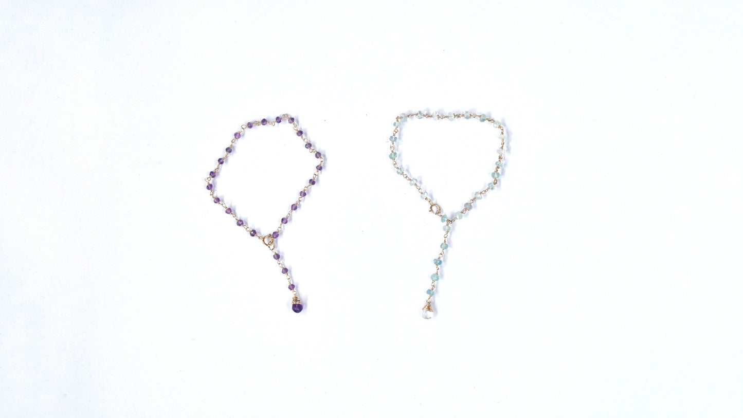 Gemstone Rosary Bracelet
