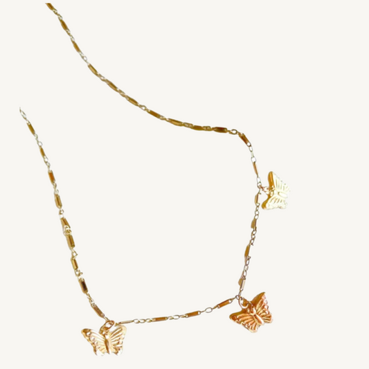 3 Butterfly Necklace