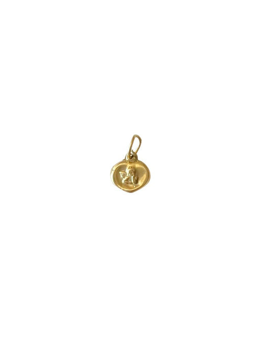 18kt Cherub charm