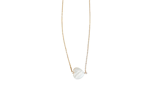 Mother of Pearl Heart Necklace